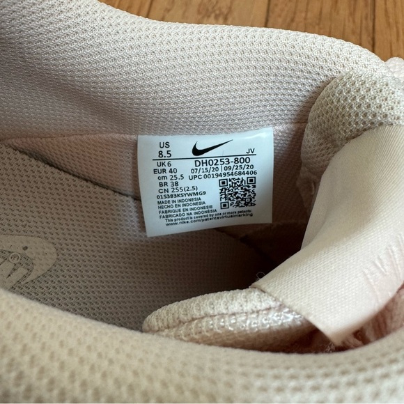 Nike Court Vision Low Top Light Pink Suede Size 8.5 - Picture 9 of 10